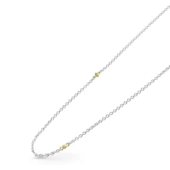 Sale 32 Inch Two-Tone Caviar Chain Necklace Two-Tone