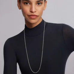 Clearance 32 Inch Two-Tone Caviar Chain Necklace Chains