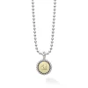 Discount A Initial Charm Necklace Two-Tone