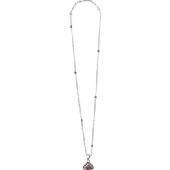 Best Amethyst Pendant Necklace Two-Tone