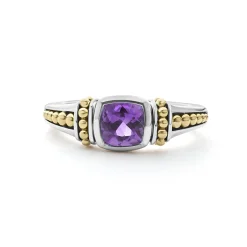 Cheap Amethyst Ring Two-Tone
