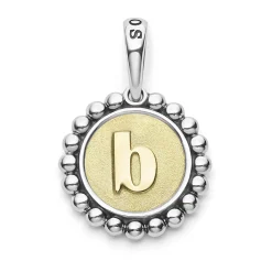 Best Sale B Initial Charm Two-Tone