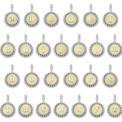 Best Sale B Initial Charm Two-Tone