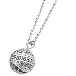 Outlet Ball Pendant Necklace Silver