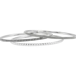Shop Bangle Set Silver