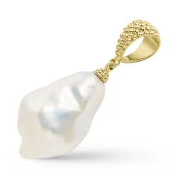 Clearance Baroque Pearl Pendant Gold