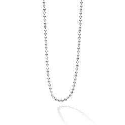Shop Beaded Chain Necklace Silver