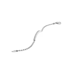 Outlet Beaded Diamond Bracelet Silver