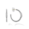 Discount Beaded Diamond Hoop Earrings Hoop Earrings