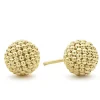Outlet Beaded 18K Gold Stud Earrings Gold