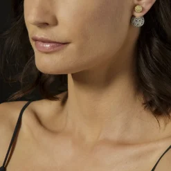 Discount Beaded 18K Gold Stud Earrings Caviar Earrings