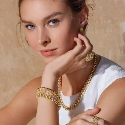 Cheap Beaded 18K Gold Stud Earrings Stud Earrings