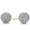 Best Sale Beaded Silver Stud Earrings Caviar Earrings