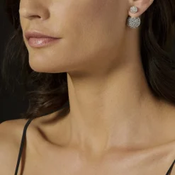 Best Sale Beaded Silver Stud Earrings Caviar Earrings