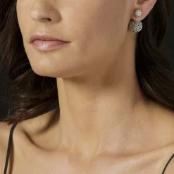 Best Sale Beaded Silver Stud Earrings Caviar Earrings