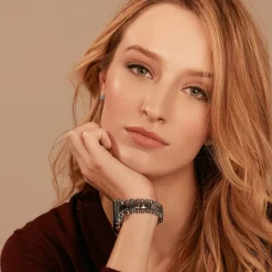 Best Sale Beaded Silver Stud Earrings Caviar Earrings