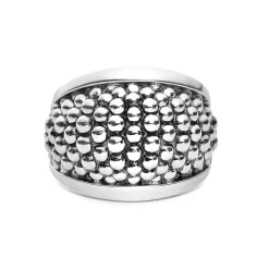 Best Beaded Statement Ring Silver