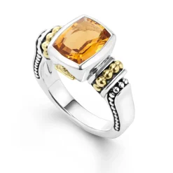 Hot Bezel-Set Citrine Ring Gemstones