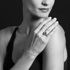 Store Bezel-Set Citrine Ring Two-Tone