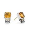 Flash Sale Bezel-Set Citrine Stud Earrings Two-Tone