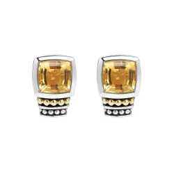 Discount Bezel-Set Citrine Stud Earrings Gemstones