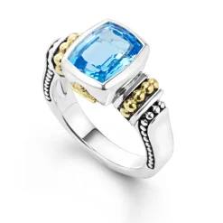 Cheap Bezel-Set Swiss Blue Topaz Ring Gemstones