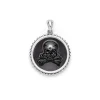 New Black Agate Skull Crossbone Amulet Amulets