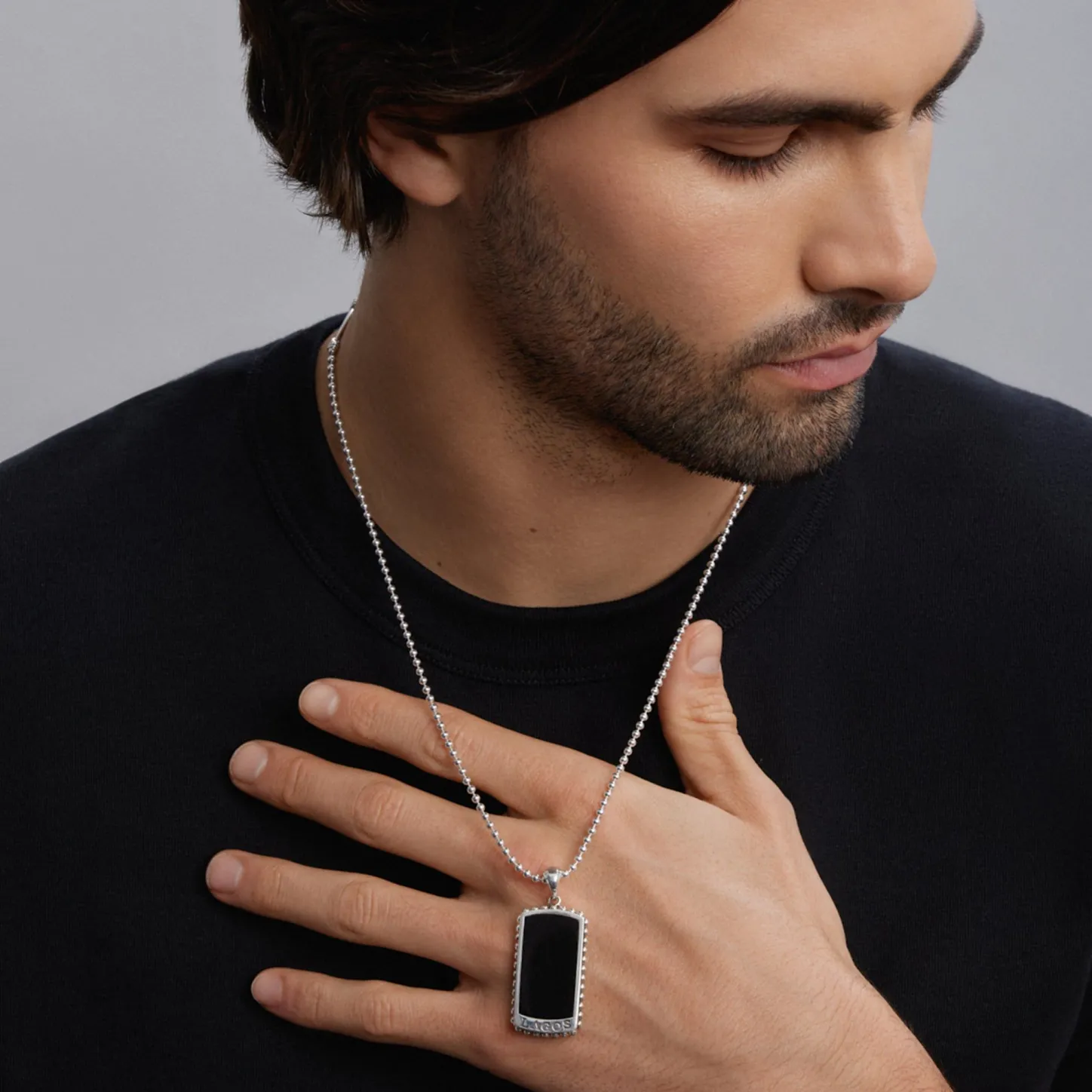 Store Black Agate Tag Amulet Amulets