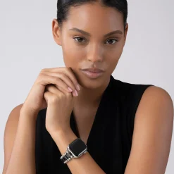 Discount Black Ceramic And Stainless Steel Watch Bracelet-38-45Mm Watch Bands