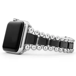 Shop Black Ceramic And Stainless Steel Watch Bracelet-42-49Mm Watch Bracelets