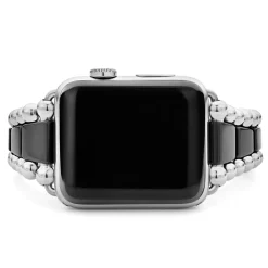 Shop Black Ceramic And Stainless Steel Watch Bracelet-42-49Mm Watch Bracelets