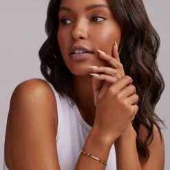 Fashion Black Ceramic Beaded Bracelet Gemstones