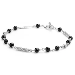 Fashion Black Ceramic Beaded Bracelet Gemstones