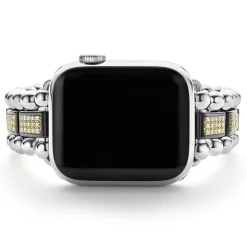 Shop Black Ceramic Half Diamond Watch Bracelet-38-45Mm Watch Bracelets