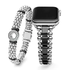 Outlet Black Ceramic Smart Caviar Gift Set Silver