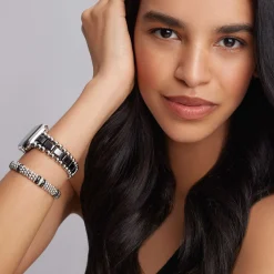 New Black Ceramic Smart Caviar Gift Set Watch Bracelets