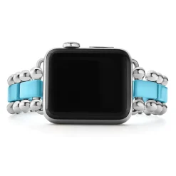 Hot Blue Ceramic And Stainless Steel Watch Bracelet-38-45Mm Watch Bands