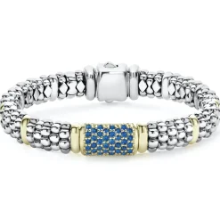 Online Blue Sapphire Caviar Bracelet | 9Mm Gemstones