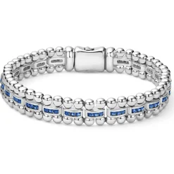 Hot Blue Sapphire Link Bracelet Link Bracelets