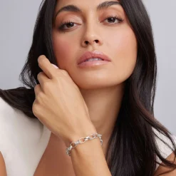 Outlet Caviar Bead Link Bracelet Silver