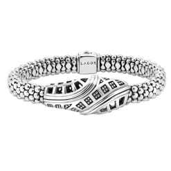 Hot Caviar Beaded Bracelet | 9Mm Silver