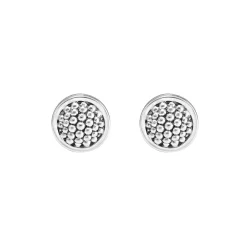 Flash Sale Caviar Beaded Earrings Silver