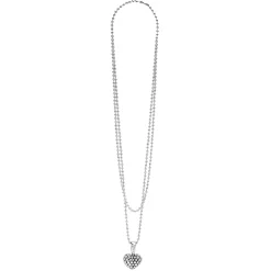 Fashion Caviar Beaded Heart Pendant Necklace Pendant Necklaces