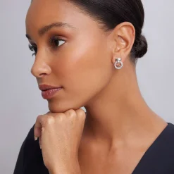 Discount Caviar Circle Bar Earrings Caviar Earrings