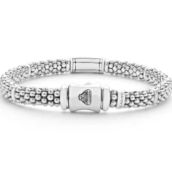 Fashion Caviar Diamond Bracelet | 6Mm Silver