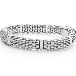 Online Caviar Diamond Bracelet | 9Mm Silver