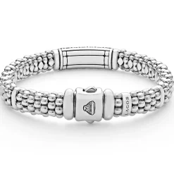 Online Caviar Diamond Bracelet | 9Mm Silver