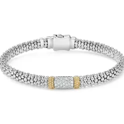 Shop Caviar Diamond Bracelet | 6Mm Two-Tone