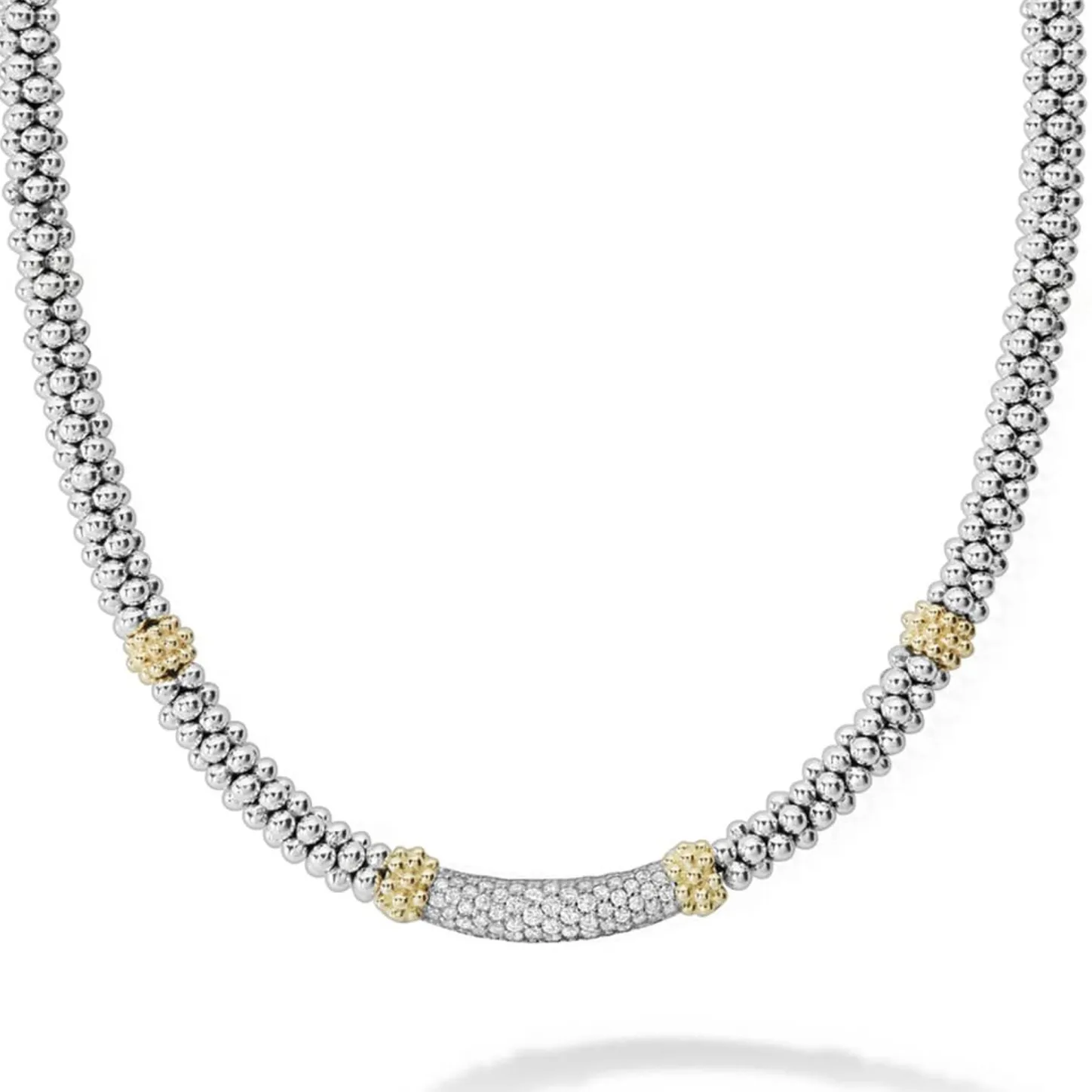 Sale Caviar Diamond Necklace | 5Mm Diamonds
