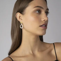 Online Caviar Oval Diamond Drop Earrings Drop Earrings